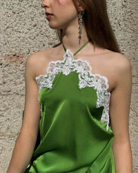 Emerald Lace Whisper Dress