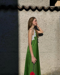 Emerald Lace Whisper Dress