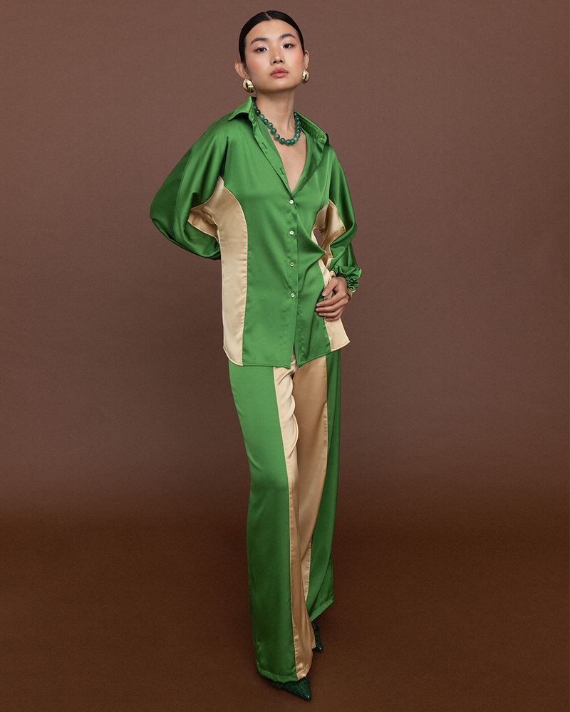 Meadow Silk Trouser